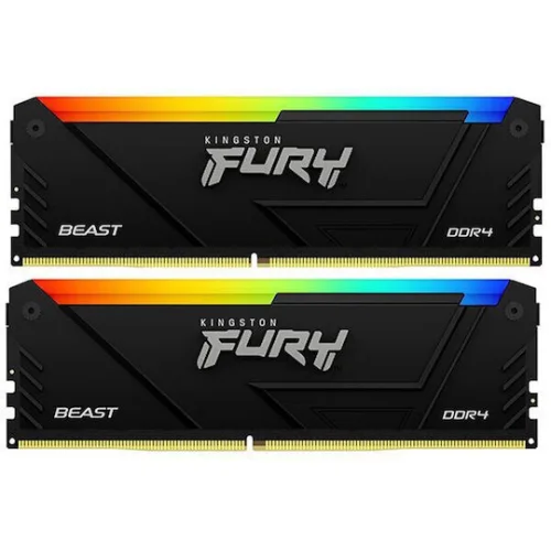 KINGSTON Memory KF432C16BB2AK2/32 FURY Beast RGB DDR4, 3200MT/s, 32GB, KIT OF 2