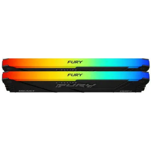 KINGSTON Memory KF432C16BB2AK2/32 FURY Beast RGB DDR4, 3200MT/s, 32GB, KIT OF 2
