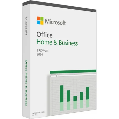 Microsoft Office Home & Business 2024 Αγγλικά συμβατό με Mac/Windows για 1 Χρήστη Eurozone Medialess P8