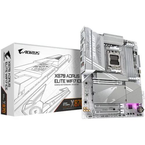 GIGABYTE MOTHERBOARD X870 A ELITE WΙFΙ7 ICE, DDR5, ATX