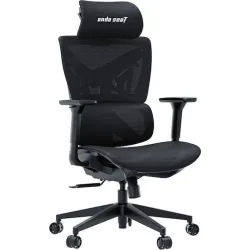Anda Seat X-AIR Mega XL Υφασμάτινη Καρέκλα Gaming με Ρυθμιζόμενα Μπράτσα Μαύρη