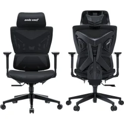 Anda Seat X-AIR Mega XL Υφασμάτινη Καρέκλα Gaming με Ρυθμιζόμενα Μπράτσα Μαύρη