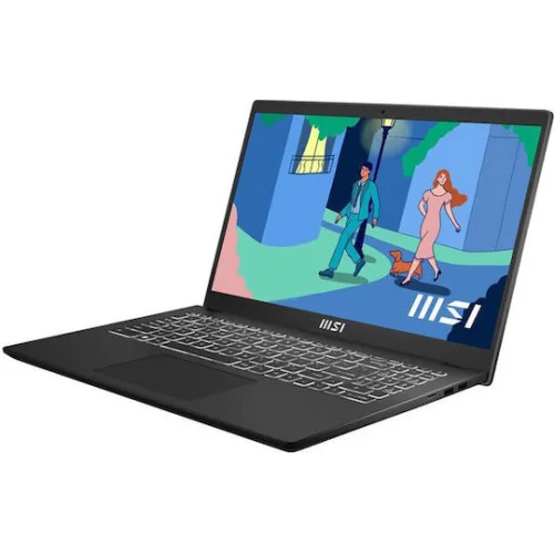 MSI Modern 15 B7M 15.6" FHD (Ryzen 7-7730U/16GB/1TB SSD/W11 Home) Classic Black (GR Keyboard)