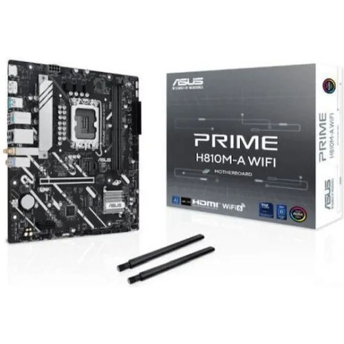 ASUS MOTHERBOARD PRIME H810M-A WIFI, DDR5, 1851, MATX