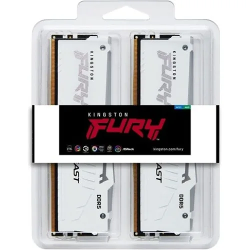 Kingston Fury Beast RGB DDR5 64GB RAM με 2x32GB Modules και Ταχύτητα 6000 για Desktop