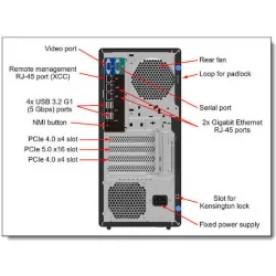 Lenovo ThinkSystem ST50 V3 (Xeon E-2414/ DDR4/960GB SSD/No OS)