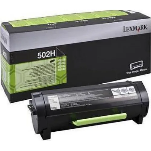 Lexmark 502HE Γνήσιο Toner Laser Εκτυπωτή Μαύρο High Yield 5000 Σελίδων (50F2H0E)