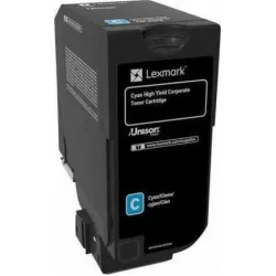 Lexmark 74C2HCE Γνήσιο Toner Laser Εκτυπωτή Κυανό 12000 Σελίδων 74C2HCE