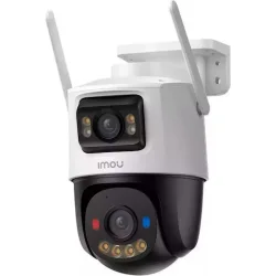 IMOU IP CAMERA CRUISER DUAL 2 10MP IPC-S7XEP-10P0W, OUTDOOR, DUAL CAMERA 5 FIXED & 5 MOTORIZED ROTATED PTZ, H.265/H.264, 8X DIGITAL ZOOM, IR 30M, WIFI, ETHERNET, MICRO SD, MIC&SPEAKER, 2-WAY TALK, BUILT IN SIREN &SPOTLIGHT, DC12V1A, 3YW.