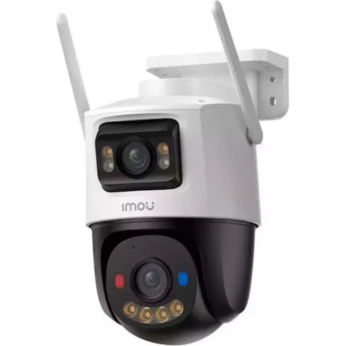IMOU IP CAMERA CRUISER DUAL 2 10MP IPC-S7XEP-10P0W, OUTDOOR, DUAL CAMERA 5 FIXED & 5 MOTORIZED ROTATED PTZ, H.265/H.264, 8X DIGITAL ZOOM, IR 30M, WIFI, ETHERNET, MICRO SD, MIC&SPEAKER, 2-WAY TALK, BUILT IN SIREN &SPOTLIGHT, DC12V1A, 3YW.