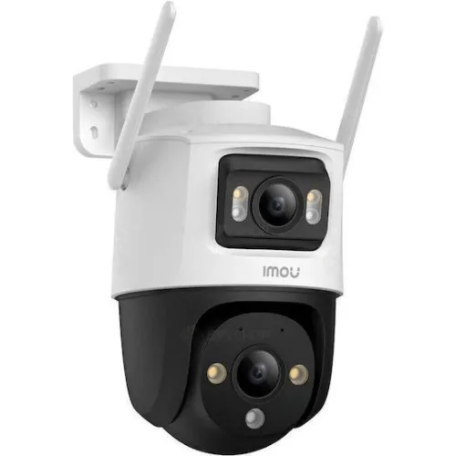 IMOU IP CAMERA CRUISER DUAL 2 10MP IPC-S7XEP-10P0W, OUTDOOR, DUAL CAMERA 5 FIXED & 5 MOTORIZED ROTATED PTZ, H.265/H.264, 8X DIGITAL ZOOM, IR 30M, WIFI, ETHERNET, MICRO SD, MIC&SPEAKER, 2-WAY TALK, BUILT IN SIREN &SPOTLIGHT, DC12V1A, 3YW.