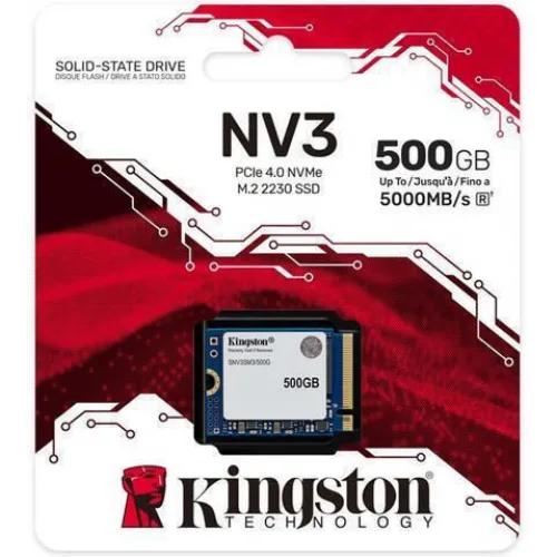 Kingston NV3 SSD 500GB M.2 NVMe PCI Express 4.0