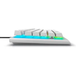 Dell Alienware AW420K Gaming Μηχανικό Πληκτρολόγιο Tenkeyless με Cherry MX Red διακόπτες και RGB φωτισμό (Αγγλικό US) Lunar Light