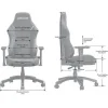 Anda Seat Luna Large Υφασμάτινη Καρέκλα Gaming με Ρυθμιζόμενα Μπράτσα Μαύρη