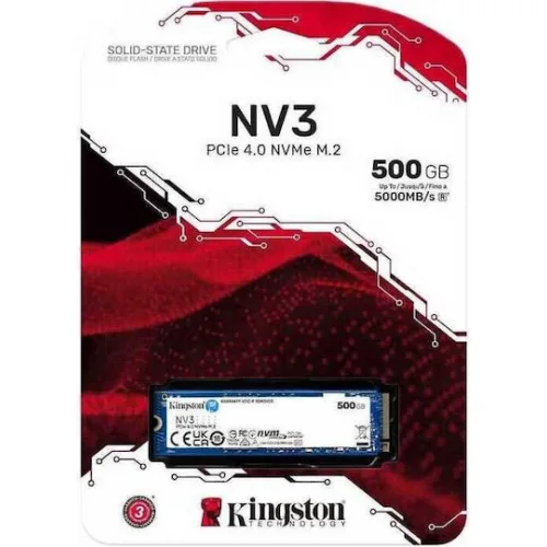 Kingston Nv3 SSD 500GB M.2 NVMe PCI Express 4.0