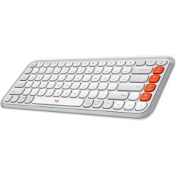 Logitech Pop Icon Ασύρματο Bluetooth Πληκτρολόγιο Αγγλικό US Λευκό