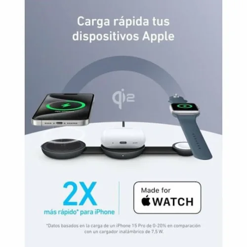 Anker Ασύρματος Φορτιστής Qi2 15W Μαύρος (MagGo)