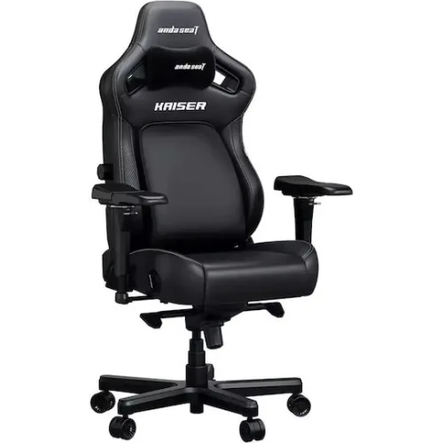 Anda Seat Kaiser 4 XL 6D Armrest Καρέκλα Gaming Δερματίνης με Ρυθμιζόμενα Μπράτσα Μαύρη