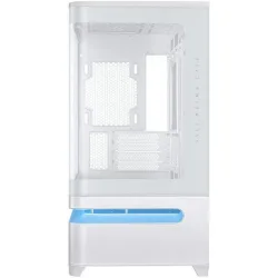 Asus Prime AP202 Gaming Mini Tower Κουτί Υπολογιστή με Πλαϊνό Παράθυρο και ARGB Φωτισμό Λευκό