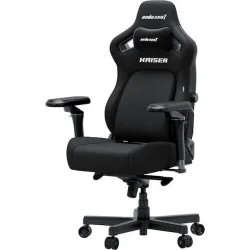 Anda Seat Kaiser-4 V2 XL Υφασμάτινη Καρέκλα Gaming με Ρυθμιζόμενα Μπράτσα Μαύρη