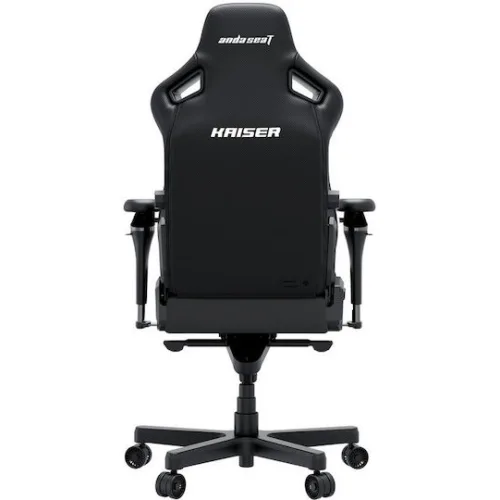 Anda Seat Kaiser-4 V2 XL Υφασμάτινη Καρέκλα Gaming με Ρυθμιζόμενα Μπράτσα Μαύρη