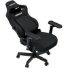 Anda Seat Kaiser-4 V2 XL Υφασμάτινη Καρέκλα Gaming με Ρυθμιζόμενα Μπράτσα Μαύρη