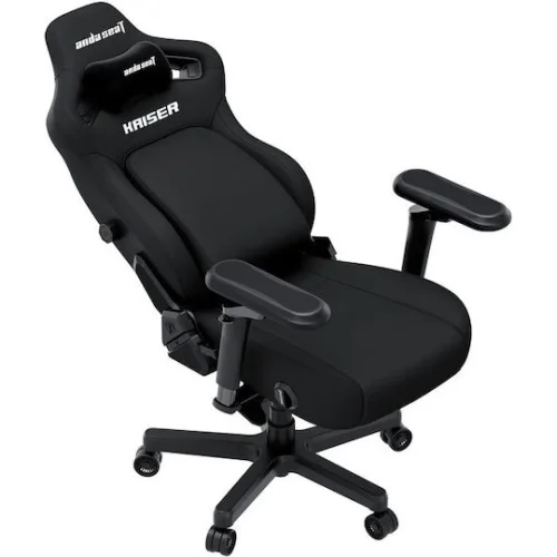 Anda Seat Kaiser-4 V2 XL Υφασμάτινη Καρέκλα Gaming με Ρυθμιζόμενα Μπράτσα Μαύρη