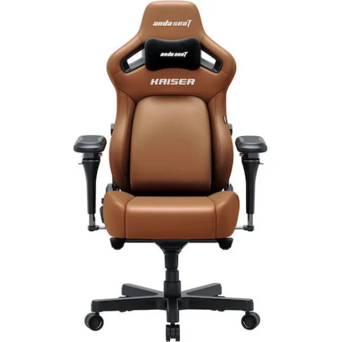 Anda Seat Kaiser-4 V2 XL Καρέκλα Gaming Δερματίνης με Ρυθμιζόμενα Μπράτσα Καφέ