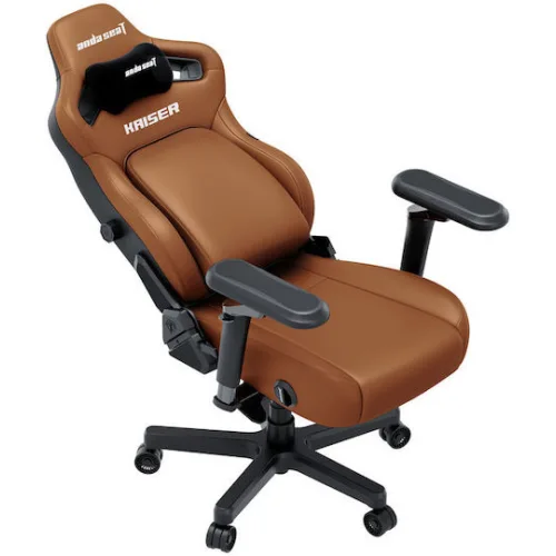 Anda Seat Kaiser-4 V2 XL Καρέκλα Gaming Δερματίνης με Ρυθμιζόμενα Μπράτσα Καφέ