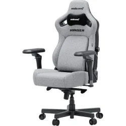 Anda Seat Kaiser-4 V2 XL Υφασμάτινη Καρέκλα Gaming με Ρυθμιζόμενα Μπράτσα Γκρι