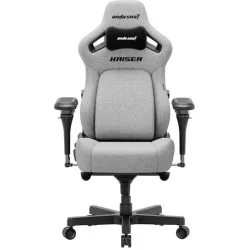 Anda Seat Kaiser-4 V2 XL Υφασμάτινη Καρέκλα Gaming με Ρυθμιζόμενα Μπράτσα Γκρι