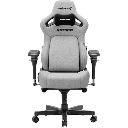 Anda Seat Kaiser-4 V2 XL Υφασμάτινη Καρέκλα Gaming με Ρυθμιζόμενα Μπράτσα Γκρι