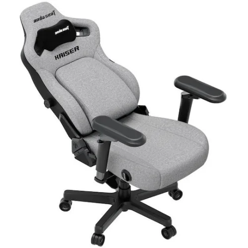 Anda Seat Kaiser-4 V2 XL Υφασμάτινη Καρέκλα Gaming με Ρυθμιζόμενα Μπράτσα Γκρι