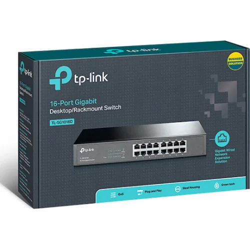TP-LINK TL-SG1016D v11 Unmanaged L2 Switch με 16 Θύρες Gigabit (1Gbps) Ethernet