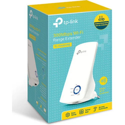 TP-LINK TL-WA850RE v7 WiFi Extender Single Band (2.4GHz) 300Mbps