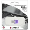 Kingston DataTraveler MicroDuo 3C 256GB USB 3.2 Stick με σύνδεση USB-A & USB-C Μωβ