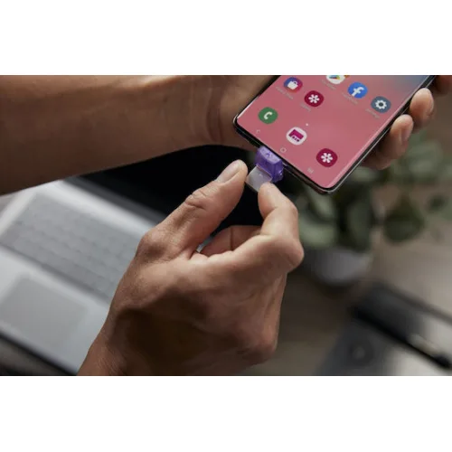 Kingston DataTraveler MicroDuo 3C 256GB USB 3.2 Stick με σύνδεση USB-A & USB-C Μωβ