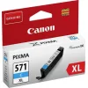 Canon CLI-571XL Γνήσιο Μελάνι Εκτυπωτή InkJet Κυανό (0332C001)