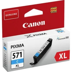 Canon CLI-571XL Γνήσιο Μελάνι Εκτυπωτή InkJet Κυανό (0332C001)