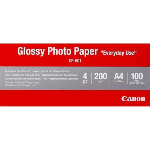 Canon GP-501 Φωτογραφικό Χαρτί Everyday Use A4 (21x30) 210gr/m² για Εκτυπωτές Inkjet 100 Φύλλα