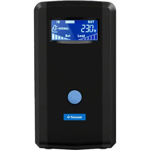 Tescom UPS Line-Interactive 1200VA 720W με 4 Schuko Πρίζες