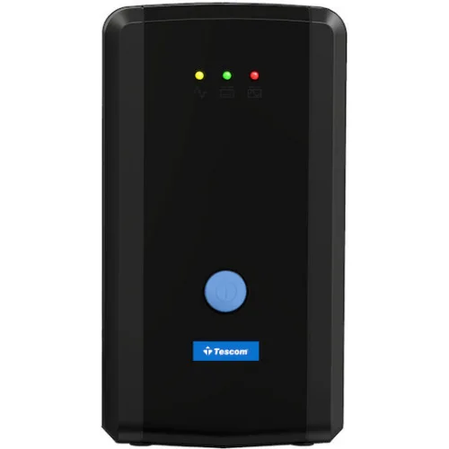 Tescom Leo Plus Led UPS Line-Interactive 850VA 480W με 2 Schuko Πρίζες