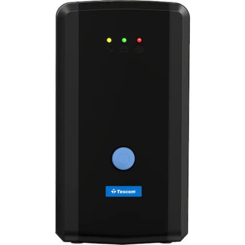 Tescom Leo Plus Led UPS Line-Interactive 850VA 480W με 2 Schuko Πρίζες