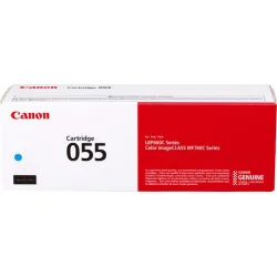 Canon 055 Γνήσιο Toner Laser Εκτυπωτή Κυανό High Yield 2100 Σελίδων (3015C002)