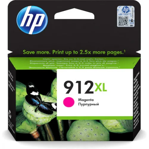 HP 912XL Γνήσιο Μελάνι Εκτυπωτή InkJet Ματζέντα (3YL82AE)