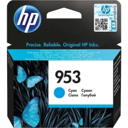 HP 953 Γνήσιο Μελάνι Εκτυπωτή InkJet Κυανό (F6U12AE)