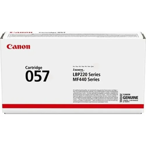 Canon 057 Γνήσιο Toner Laser Εκτυπωτή Μαύρο 3100 Σελίδων (3009C002)