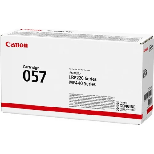 Canon 057 Γνήσιο Toner Laser Εκτυπωτή Μαύρο 3100 Σελίδων (3009C002)