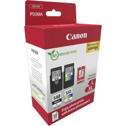 Canon Pg-540 L Cl-541 Xl Γνήσιο Photo Value Pack με 1 Μελάνι InkJet Μαύρο (5224B012)