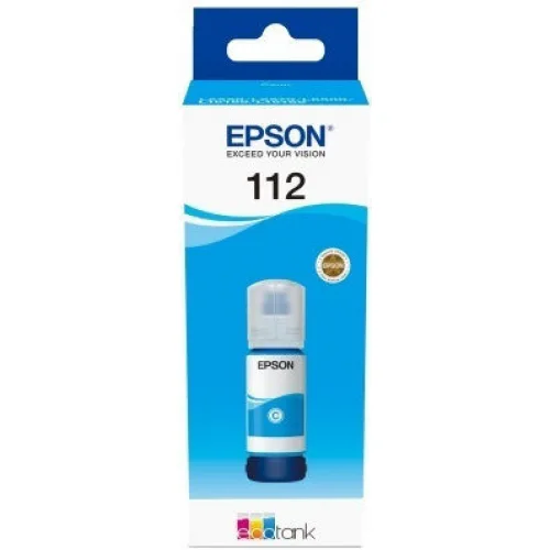 Epson 112 Γνήσιο Μελάνι Εκτυπωτή InkJet Κυανό (C13T06C24A)